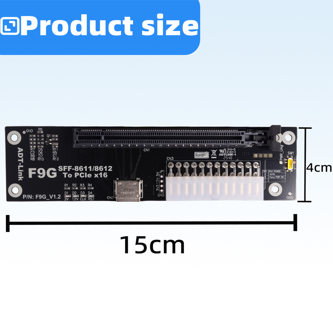 eGPU Dock PCIe 5.0 x4 128Gbps  - Oculink Egpu Dock Graphics Card recension och pris